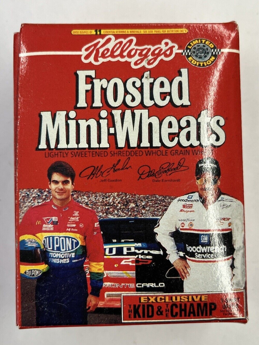 Dale Earnhardt Jeff Gordon Kellogs Frosted Mini Wheats Kid & Champ 2 Pack 1:64